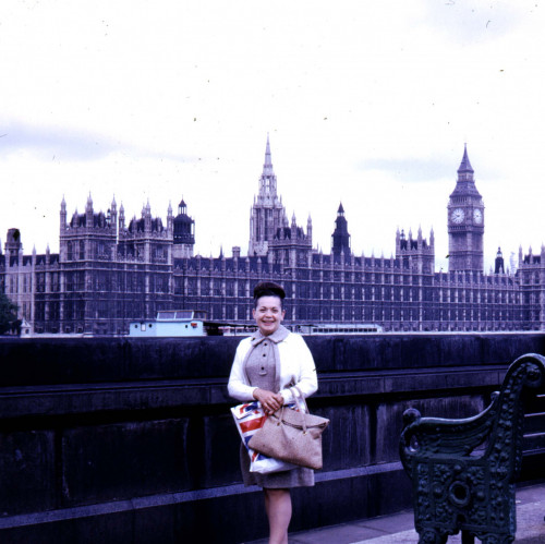 Theodora E. Czerniak at Westminster Abbey, 1972.