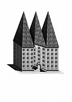 The Allegorist, A Palace in Axonometric View with a Local Vanishing Point. Published in Log 31: New Ancients (Anyone Corporation, 2014)