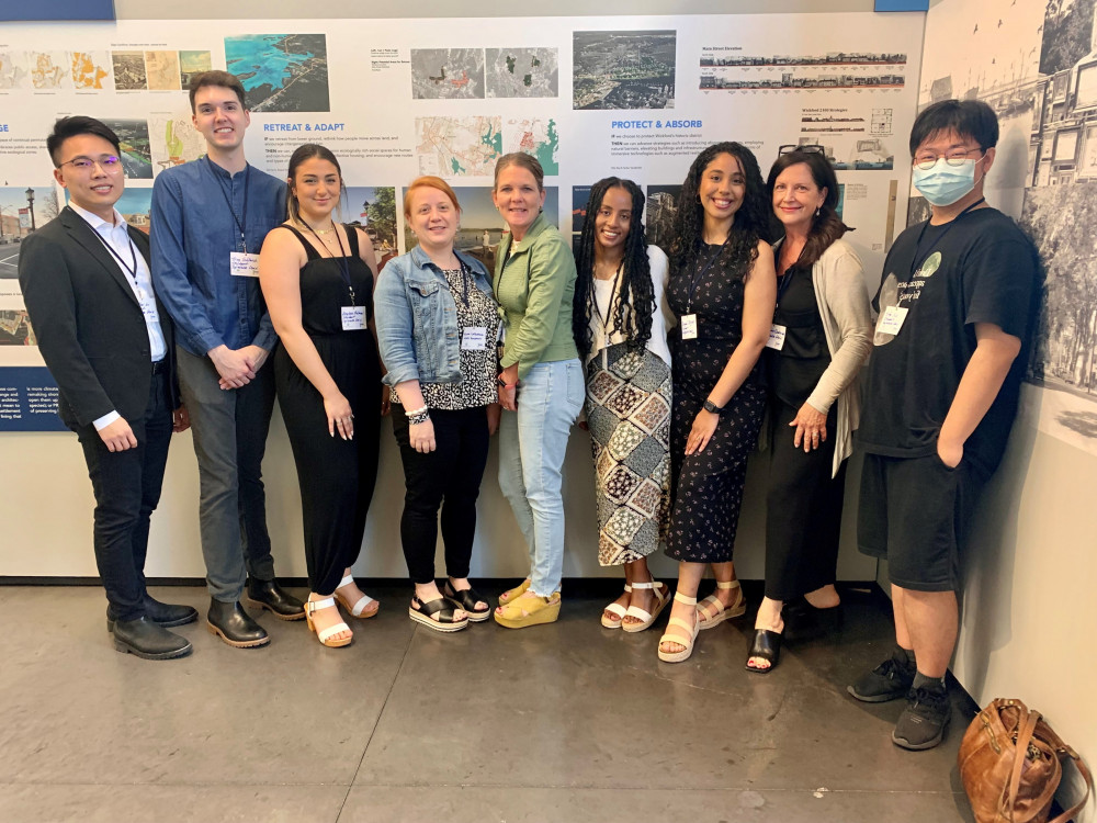 School of Architecture students and faculty at the &quot;Envision Resilience: Designs for Living ...