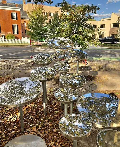 At the site of the installation Immersive Cloud, by assistant professor of architecture Daekwon Park, students focused on a theme of refl...