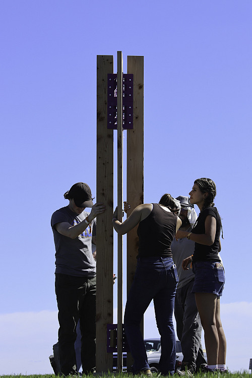 Wildflowers, Raising a column