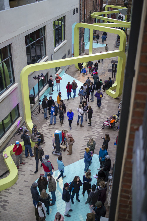 “City Thread” (2018) is a public space that re-envisions an unused alley in downtown Chattano...