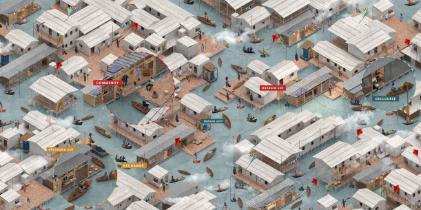 “Re-imagining Makoko” is a modular mobile housing proposal for slum typology.