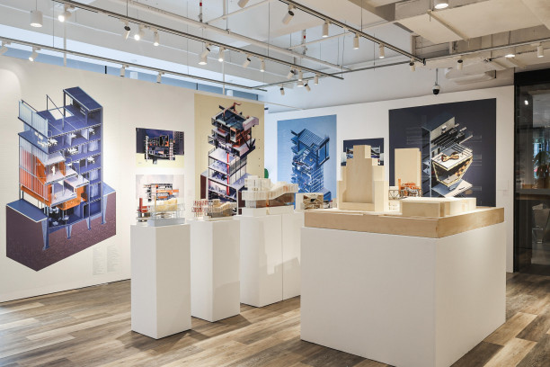 Models and large detailed wall sections of ARC 409 Studio, Spring 2021
